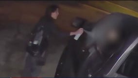 Lake County woman sprayed swastika on neighbors car, smashed his window