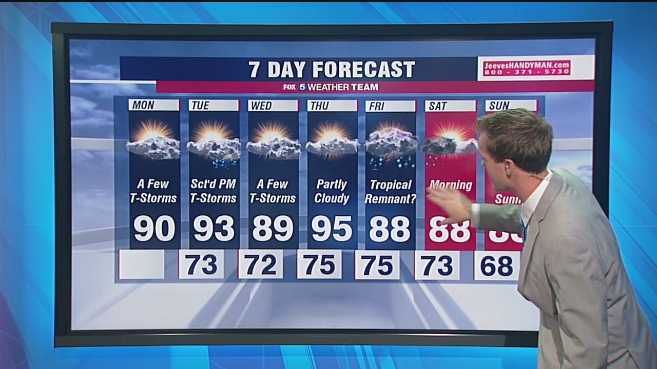 FOX 5 Weather forecast for Monday, August 24 | FOX 5 DC