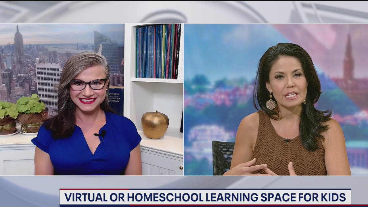 Virtual or homeschooling learning spaces for kids