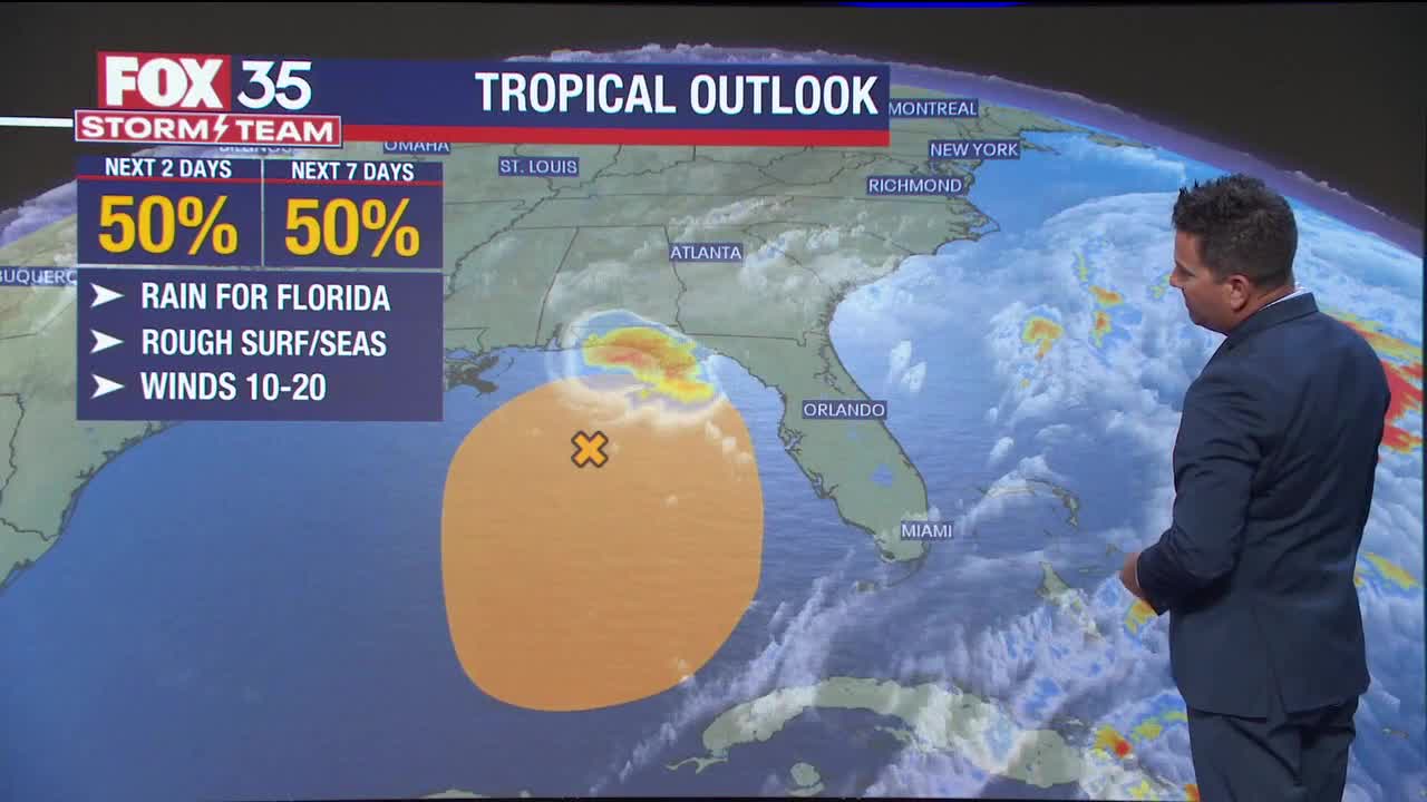 Invest 91L: 50% formation chance in Gulf