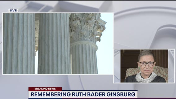 Ruth Bader Ginsburg's casket arrives at the Supreme Court