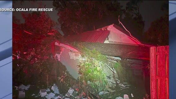 Child trapped under storm debris in Ocala