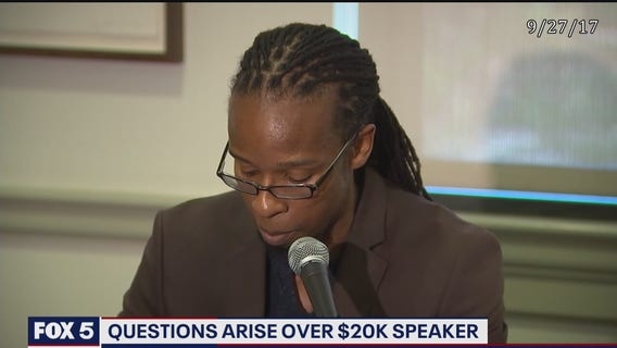 Some Fairfax County residents challenge school speaker's 20K price tag