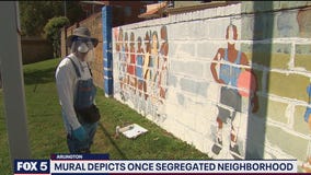 Mural depicts once segregated neighborhood