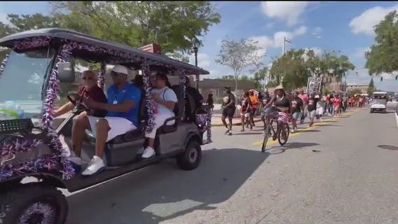 Families march to protest gun violence