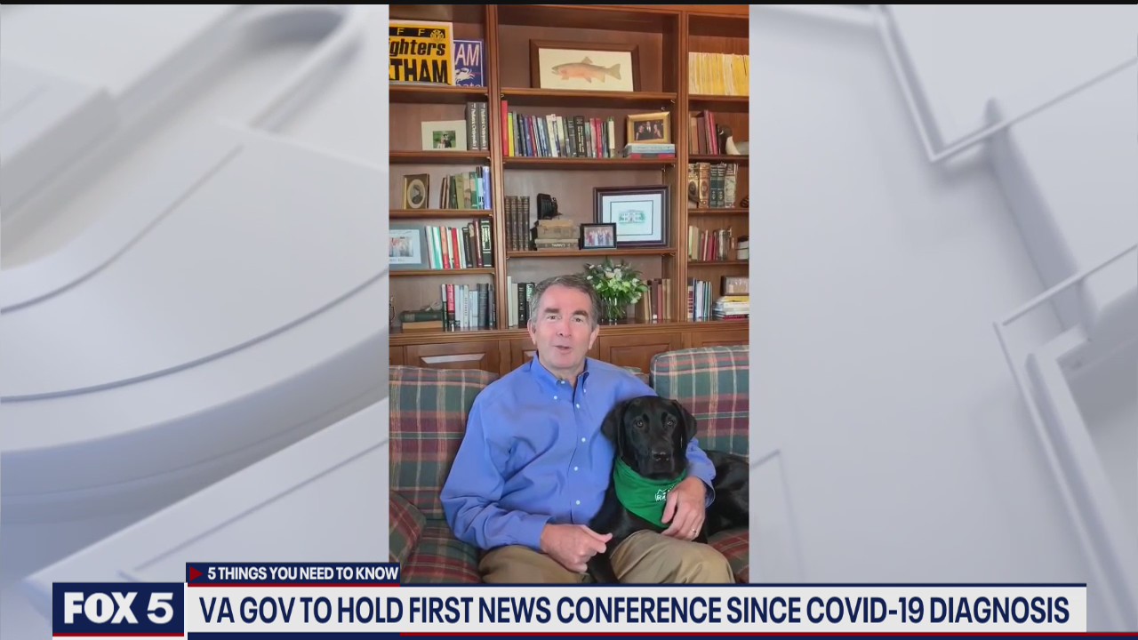 Virginia Gov to hold first coronavirus news conference since positive diagnosis