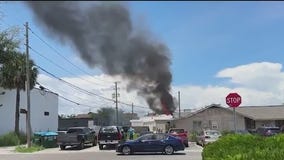 Winter Park building bursts into flames