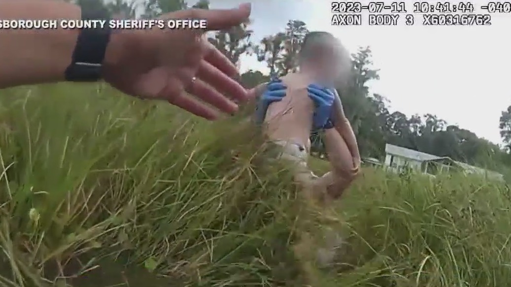 Watch: Deputies save autistic child from pond