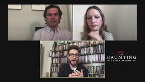 Victoria Pedretti, Henry Thomas in The Haunting of Bly Manor