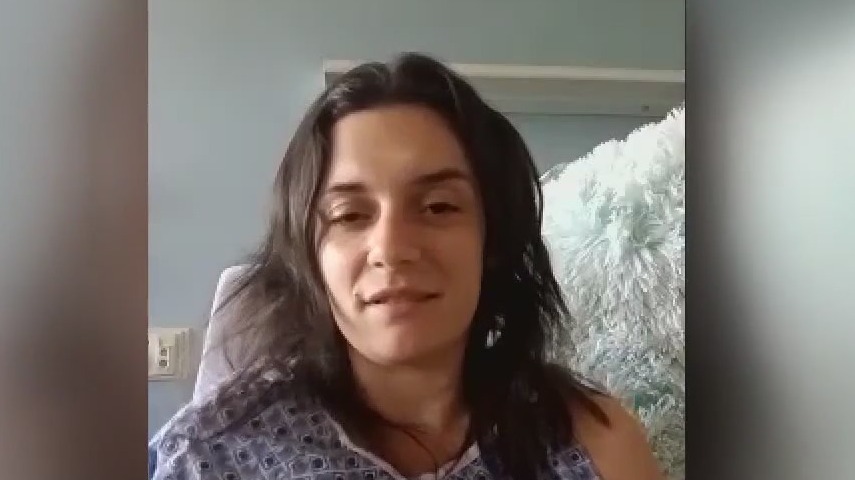 Woman stabbed 13 times in front of children