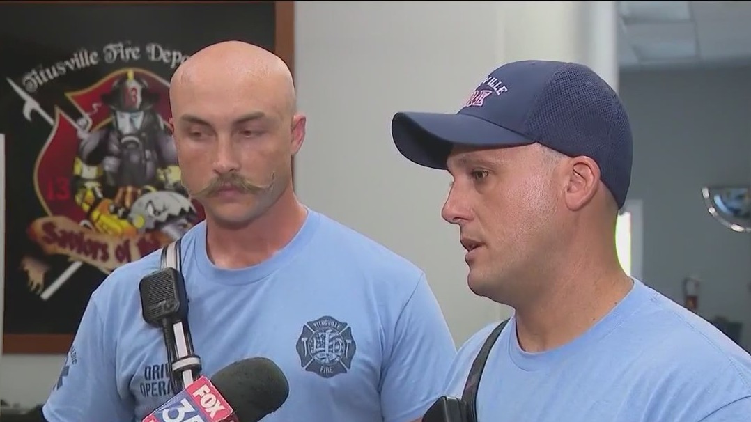 Firefighters honored for hurricane rescues