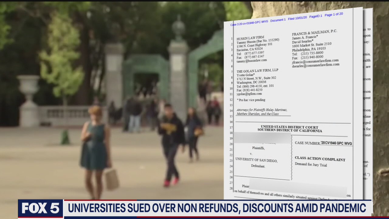 Universities face lawsuits amid non-refunds, discounts amid pandemic