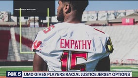 UMD gives players racial justice jersey options