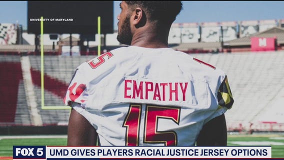 UMD gives players racial justice jersey options