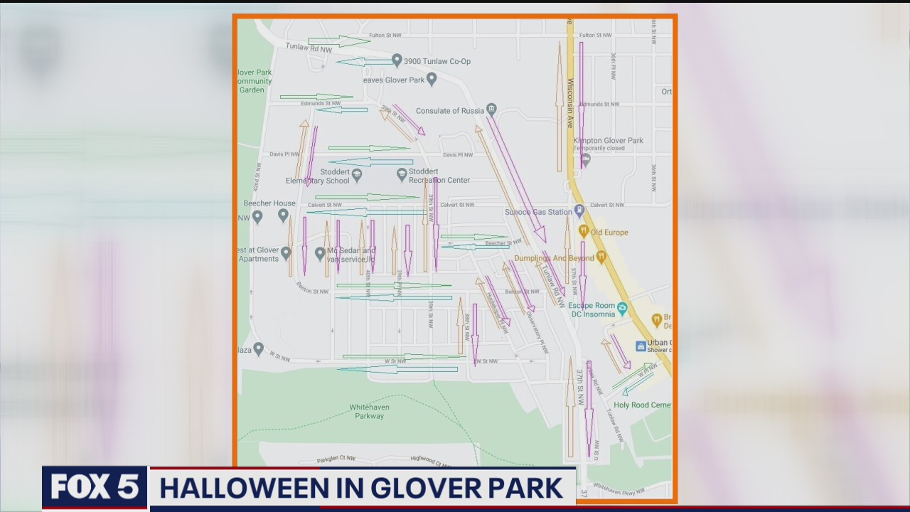 Glover Park maps out safe Halloween trick-or-treat locations