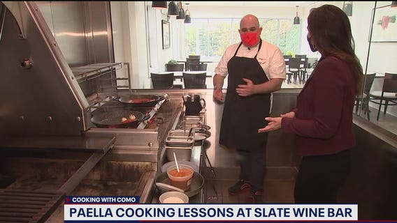 Paella cooking lessons at Slate Wine Bar