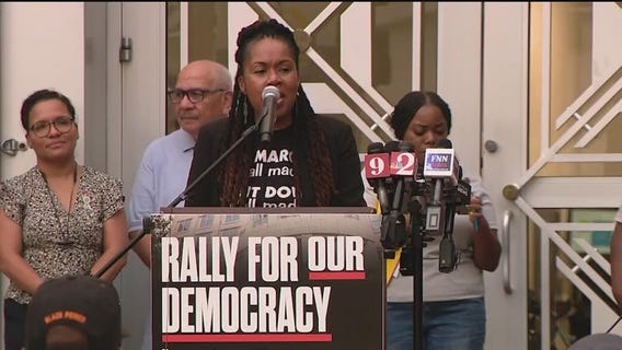 Rally for suspended state attorney held