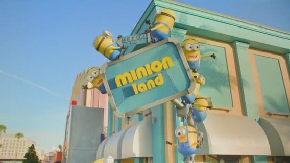 Sneak peek inside new 'Minion Land'