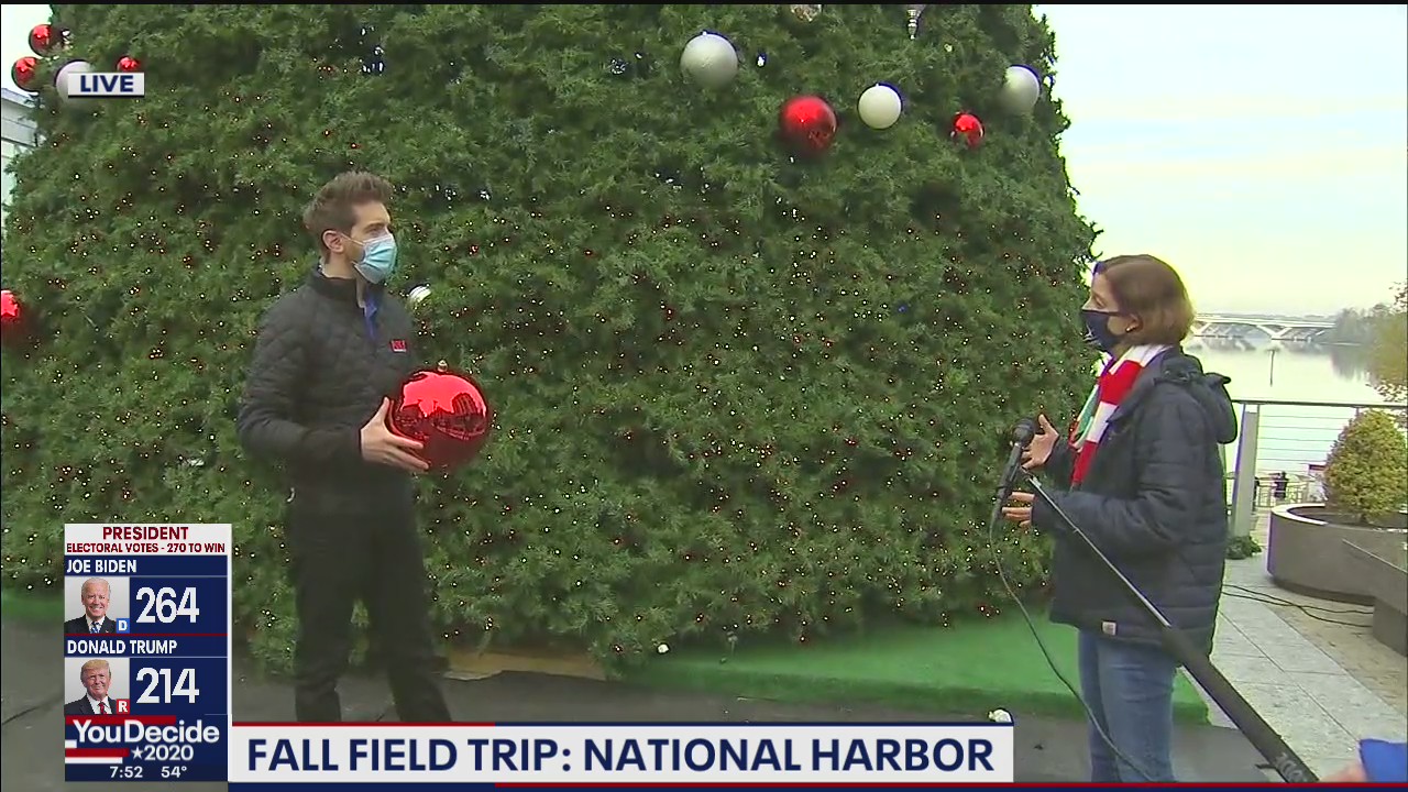 Beautiful National Harbor getting ready for the holidays