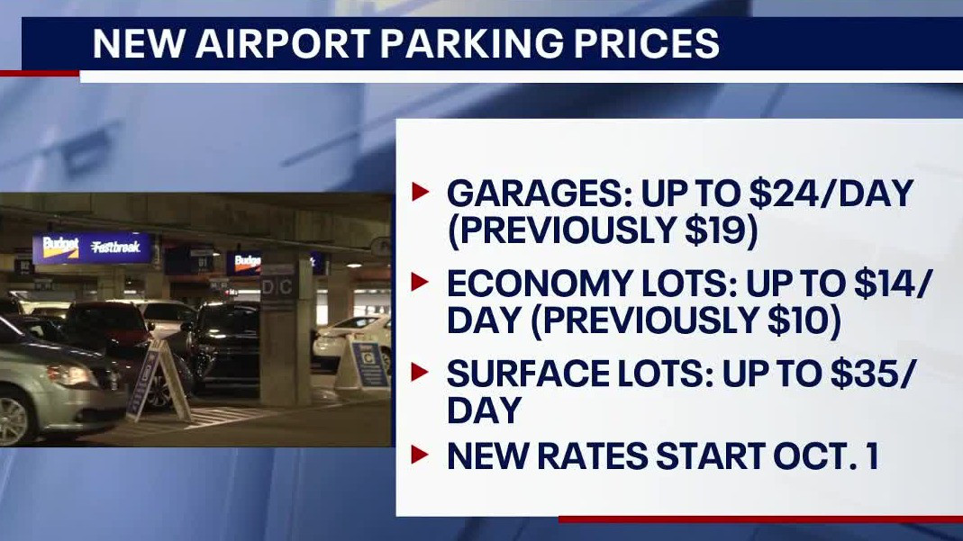 Parking fees at Orlando airport are going up