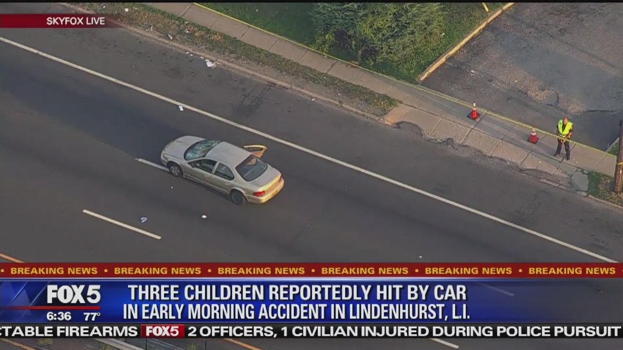 3 children struck by vehicle on Long Island