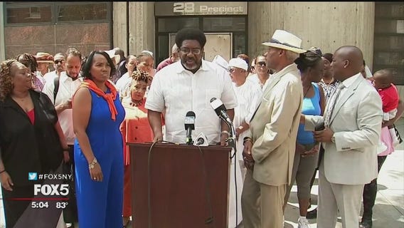 Harlem community leaders offer solidarity to doused NYPD officrers