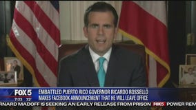 Puerto Rico's governor resigns in face of protests