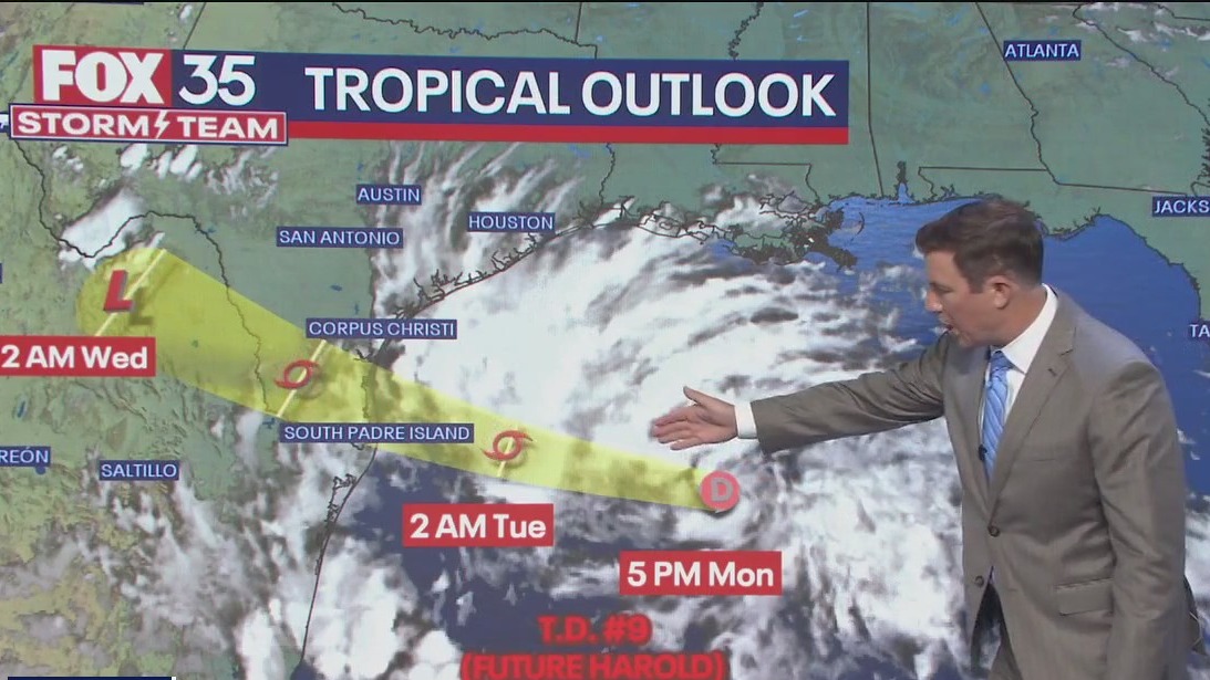 Tropical depression forms in Gulf of Mexico