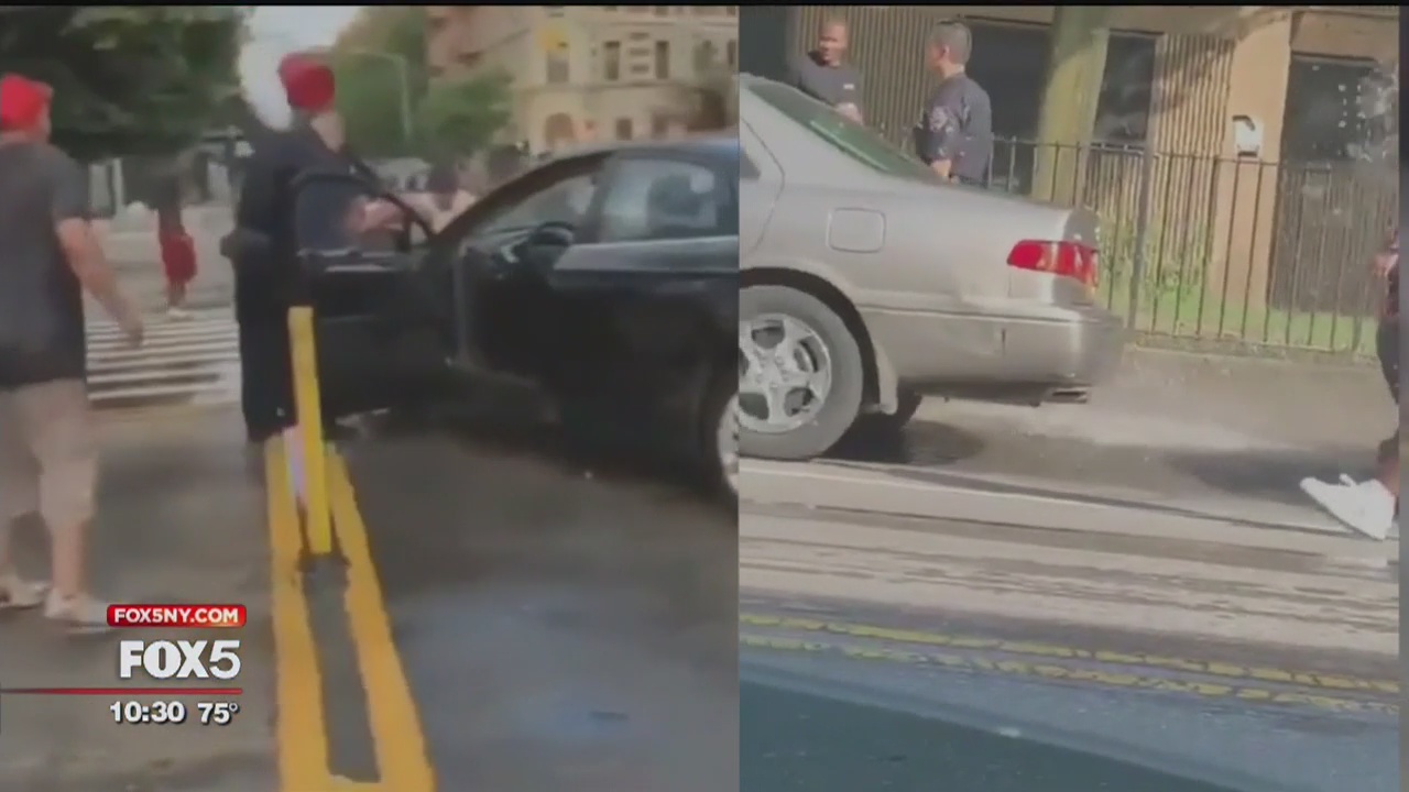 Should the doused cops have reacted?