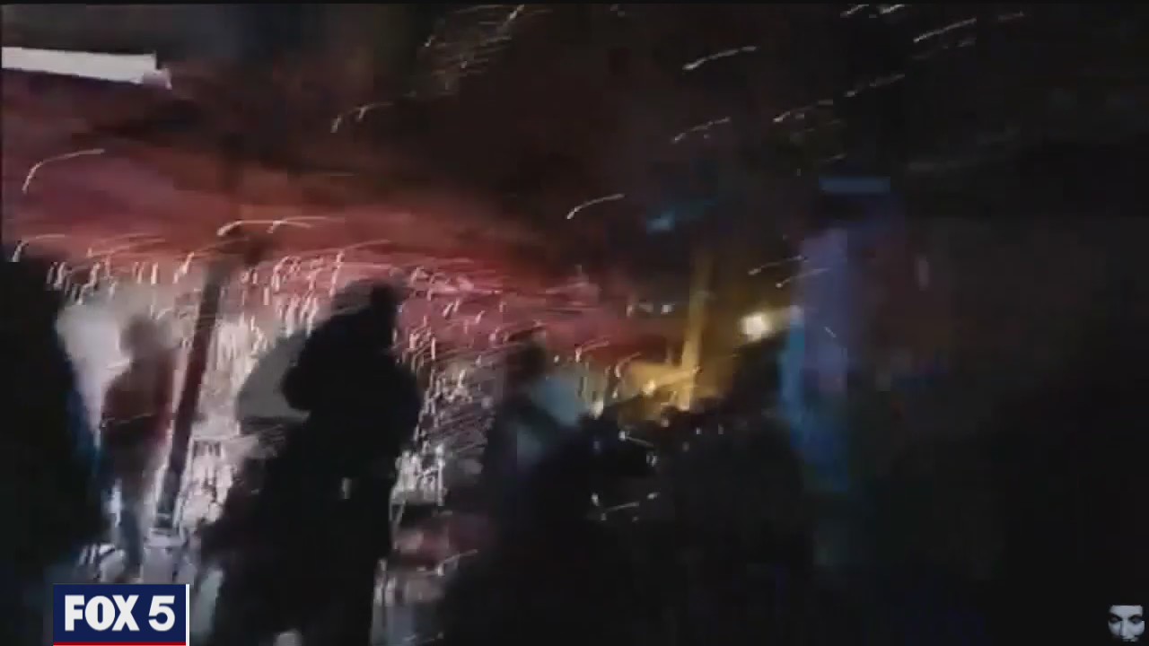 Clashes erupt between Trump supporters and counter-protesters in DC