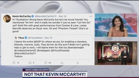 FOX 5?s Kevin McCarthy responds to tweets meant for House Minority Leader