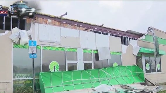Idalia damages Florida Dollar Tree store