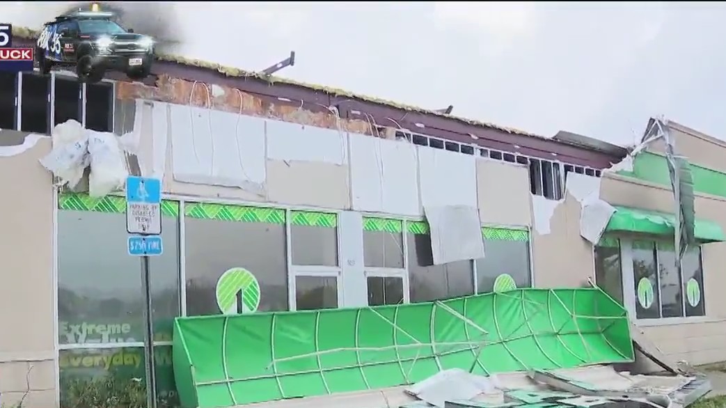 Idalia damages Florida Dollar Tree store