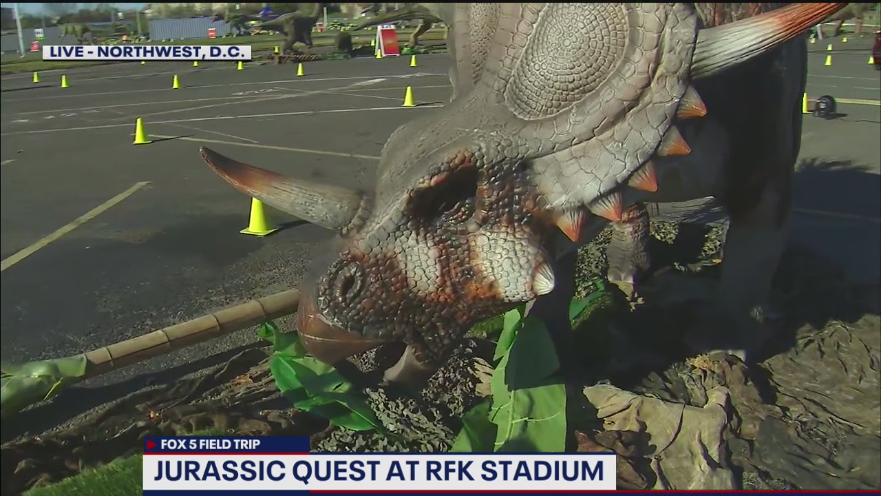 Dino fun at Jurassic Quest at RFK Stadium