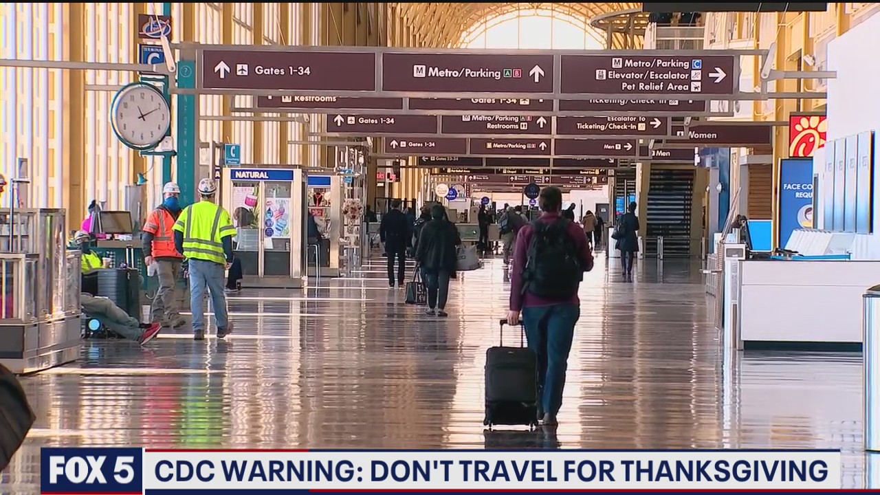CDC issues warning about Thanksgiving travel