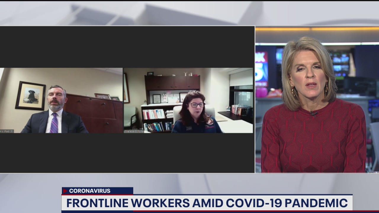 Front line workers amid the coronavirus pandemic