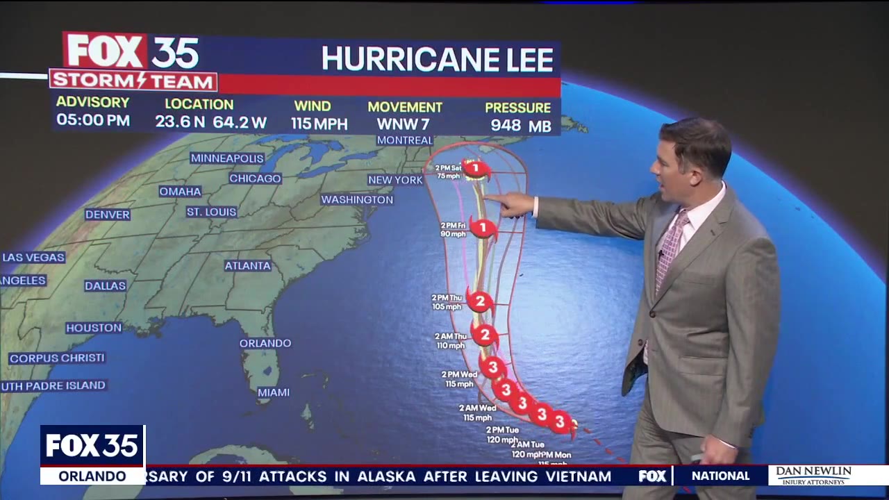 Hurricane Lee, Margot could interact with each other