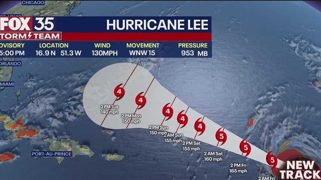 Hurricane Lee becomes Cat. 4 hurricane