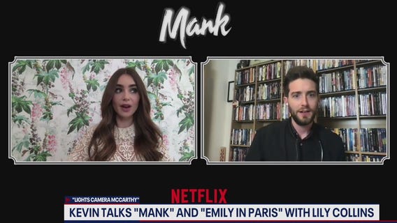 FOX 5's Kevin McCarthy talks to Mank co-star Lily Collins