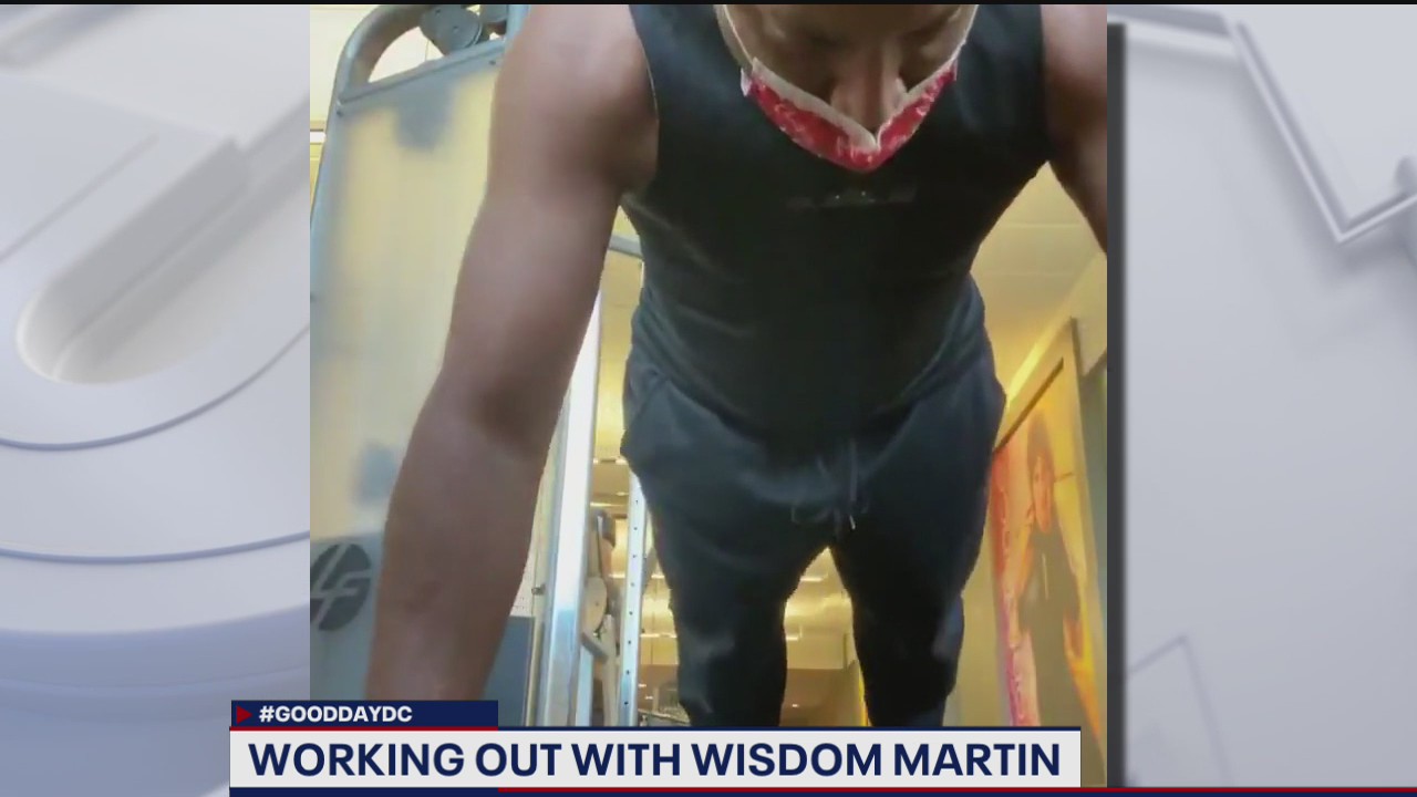 Wisdom Martin talks working out with the Good Day DC crew!