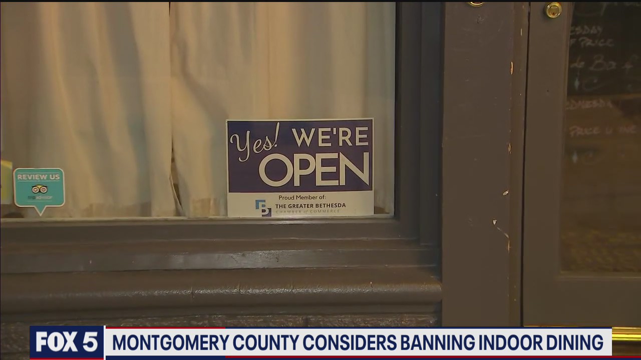 Montgomery County considers banning indoor dining | FOX 5 DC