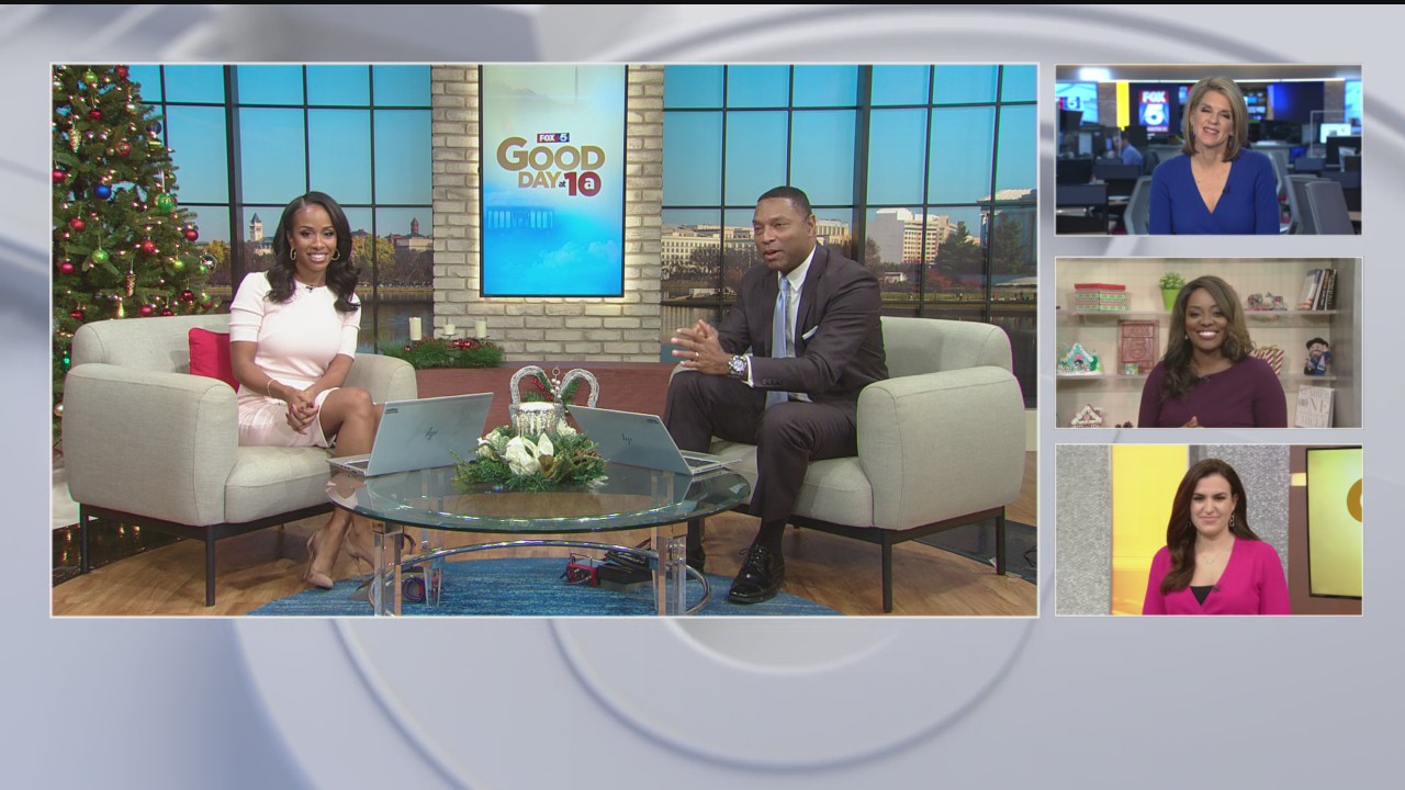 Jeannette and Wisdom having fun on GoodDayDC