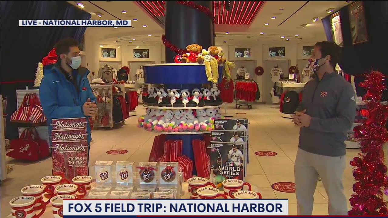 Nationals gear for sale at National Harbor