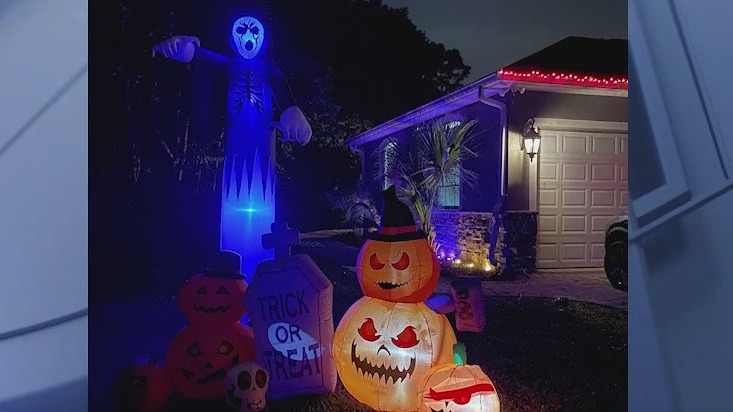 Let it Glow: Halloween display in Sanford