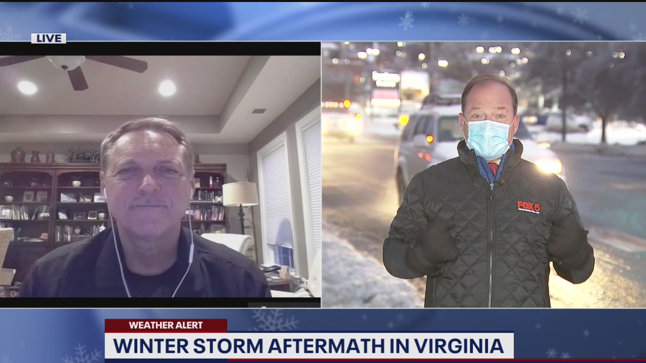 Winter storm aftermath in Virginia