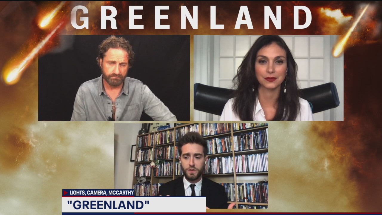 "Greenland" stars Gerard Butler and Morena Baccarin discuss new disaster film