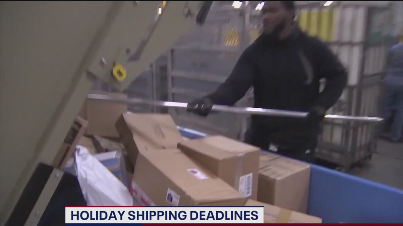 Holiday shipping deadlines