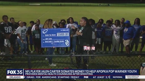 Jalen Carter gives $5K for Pop Warner team