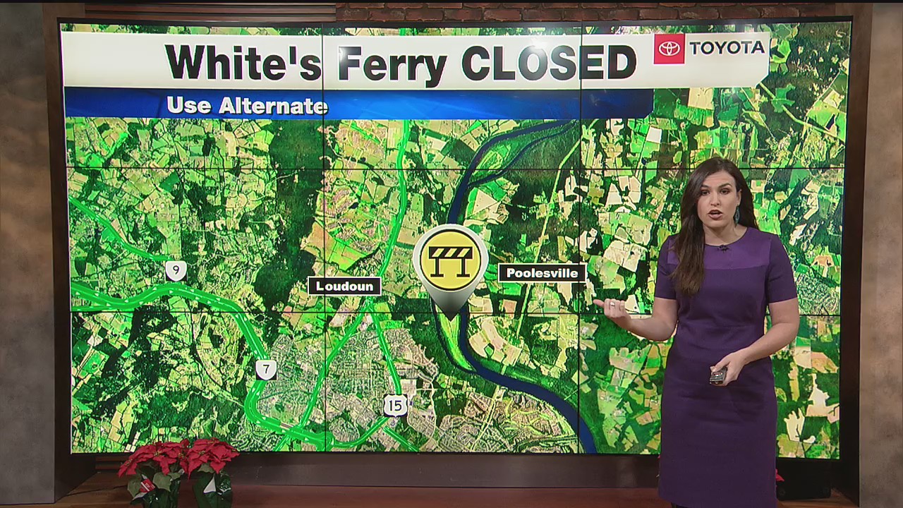 TRAFFIC ALERT: White's Ferry Closed