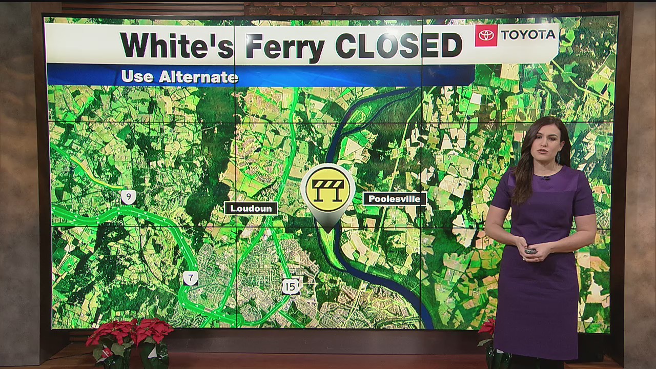 TRAFFIC ALERT: White's Ferry Closed; Use Alternate Route